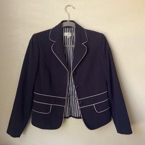 Vintage Petite Sophisticate navy blazer